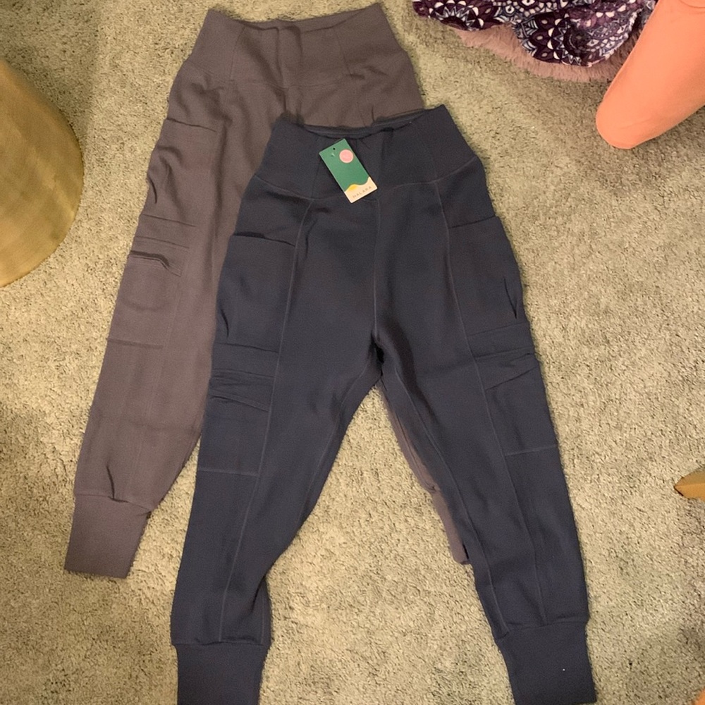 Halara lot of 2 harem drop crotch lounge stretch jogger pants